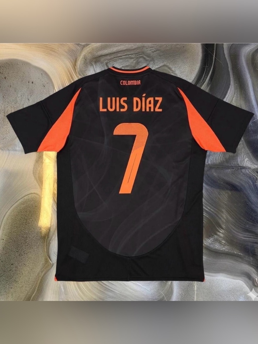 Colombia Copa América Black Soccer Away Jersey - Luis Díaz Men’s Size Small
